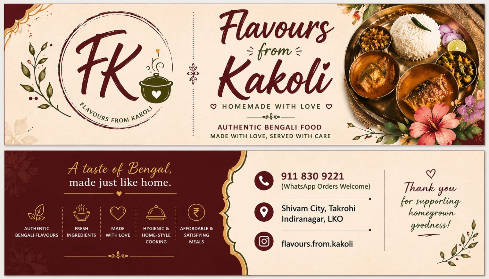 Flavours from Kakoli – Authentic Bengali Food